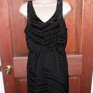 Black burnout Maxi Dress